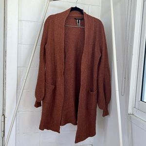 BCBGmaxazria cardigan duster rust